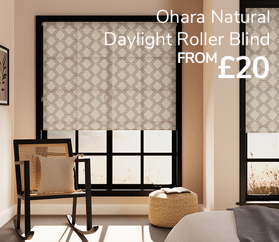 Ohara natural daylight roller blind from £20